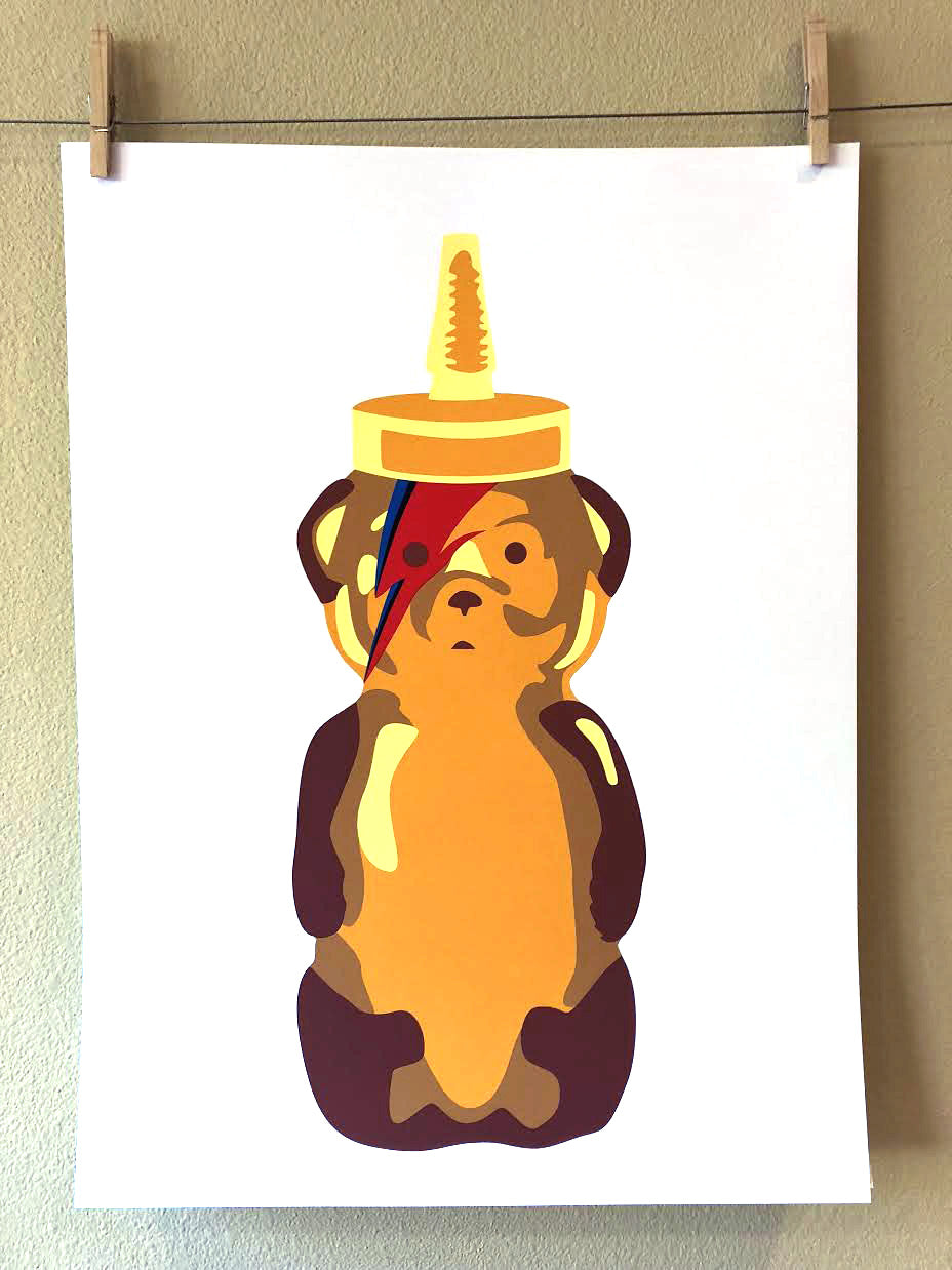 Ziggy Bear Print