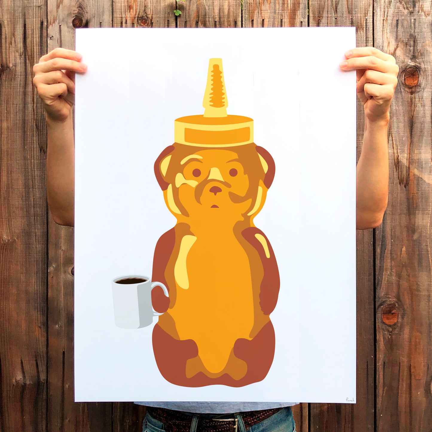 Coffee Bear Print