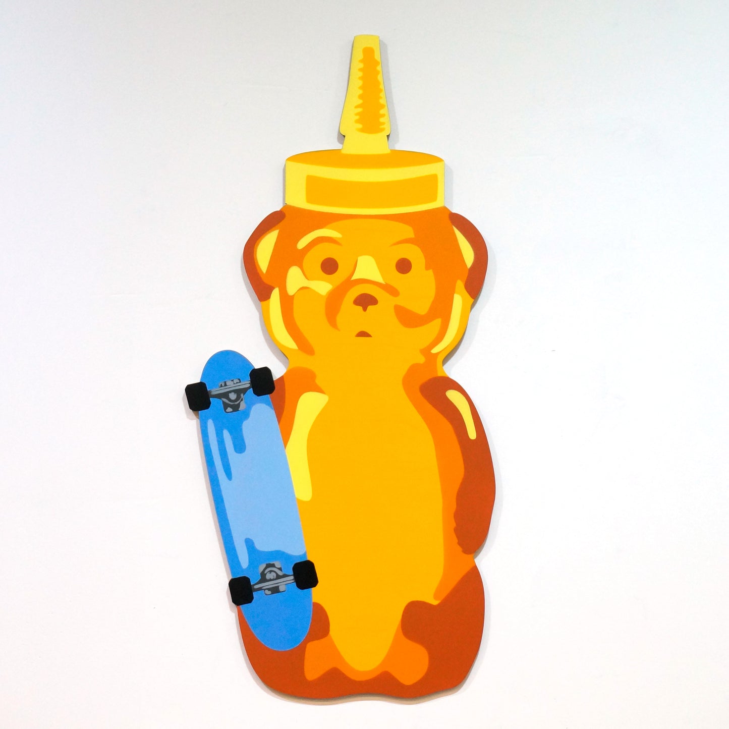 Blue Skateboard Bear