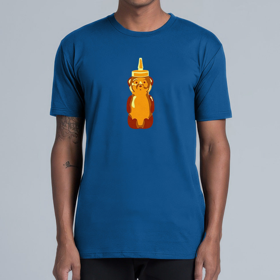 Honey Bear Tee (Fog Blue)