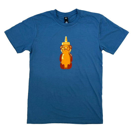 Honey Bear Tee (Fog Blue)