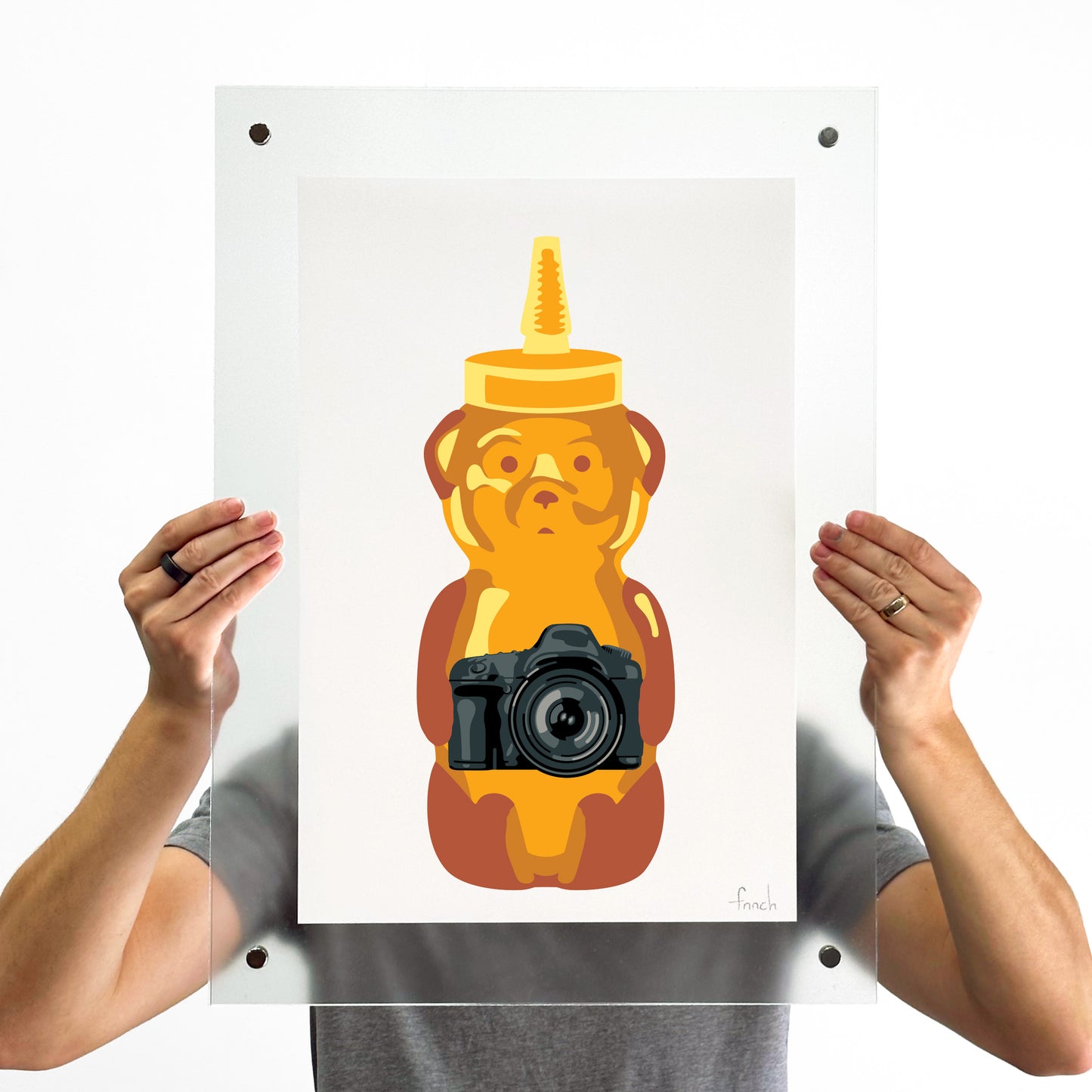 Camera Bear Print