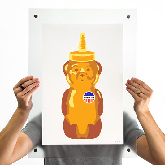 Voted Bear Print