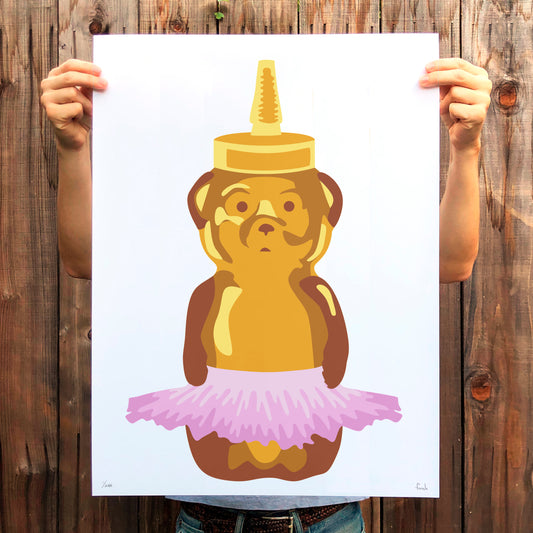 Ballet Bear Print