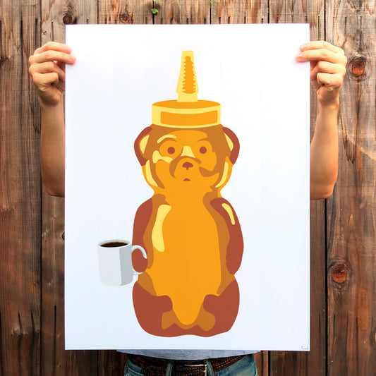 Coffee Bear Print