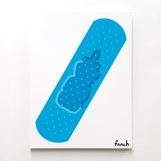 Large Bandaid Painting