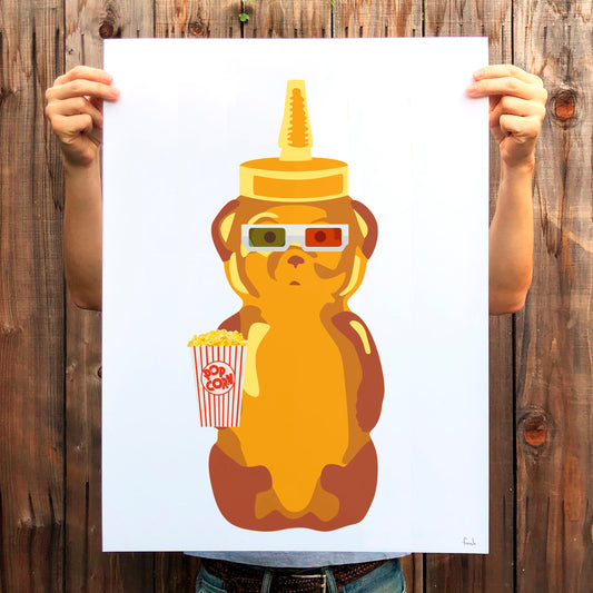 Movie Bear Print